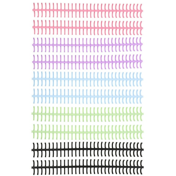 CIMAXIC 10-Pack Assorted Color Plastic Book Binder , Flexible Circles for Notebook, Paper, and Document Organization