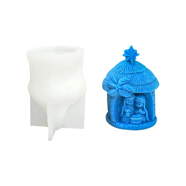 Moldes de silicona para hacer velas de resina, esculturas de resina, para cunas religiosas