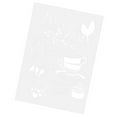 thumbnail image 3 of HONITANO 1Pack Diy Craft Layering Stencils for Painting Hollow Design Portability White Plastic, 3 of 8