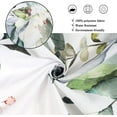 thumbnail image 4 of Eucalyptus Shower Curtain, Watercolor Green Leaves on The Top Plant with Floral Bathroom Curtain Bathtub Home Decor Waterproof Fabric Machine Washable with 12 Hooks, 4 of 6