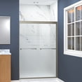 thumbnail image 3 of Transolid FBPT487008F-J-BN 70" High X 47" Wide Bypass Frameless Shower Door - Brushed, 3 of 5