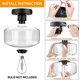 thumbnail image 2 of Semi-recessed ceiling light, clear glass pendant lamp shade, bulb not included, 2 of 4
