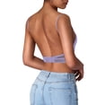 thumbnail image 6 of Sngxgn Women's Cotton Unlined Bra Front-Close Underwire(Purple,XXXL), 6 of 6