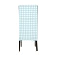 thumbnail image 3 of ZICANCN Blue Check Plaid Chair Protectors Seat Covers , Dining Chair Slipcovers for Dining Room Hotel Kitchen Gingham Pattern Squares, 3 of 8