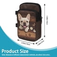 thumbnail image 7 of COEQINE Forearm Crutch Bag for Seniors Men Women Boston Terrior Paw Brown Walking Cane Attachment, Organizer Pouch, 2 Pockets, Lightweight, for Walking Cane & Elbow Crutches, 7 of 7