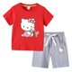 thumbnail image 3 of Hello Kitty verano niños pequeños de algodón de manga corta camiseta traje niños pantalones cortos de manga corta conjunto de dos piezas ropa para niños, 3 of 5