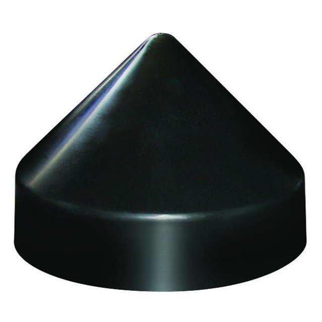 Bouchon d'Empilage de 7 Po de Diamètre, Rond, Noir