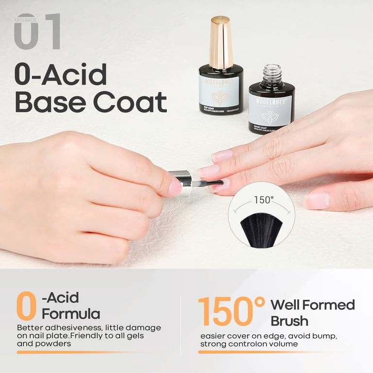 Gel Base and Top Coat Set, No-Wipe Formula photo 6