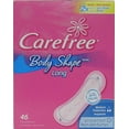 thumbnail image 2 of CAREFREE Body Shape Pantiliners Long Unscented 46 Each, 2 of 5