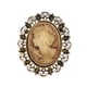 thumbnail image 2 of Broche con retrato de mujer Fernando joyería decorativa de estilo Retro con gemas, 2 of 8