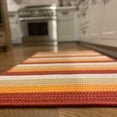 thumbnail image 4 of Colonial Mills 7' x 10' Red and Orange All Purpose Handcrafted Striped Reversible Rectangular Area, 4 of 4