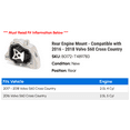 thumbnail image 2 of Rear Engine Mount - Compatible with 2016 - 2018 Volvo S60 Cross Country 2017, 2 of 2