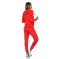 thumbnail image 5 of White Mark Women's 2 Piece Velour Tracksuit Set, 5 of 5