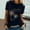 Navy, variant on t shirts for women Casual Letter Printing Short Sleeves Loose T-Shirt womens tops shirts for women Light green