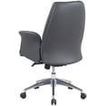 thumbnail image 6 of REMSOFT Mid-Back Adjustable Swivel PU Leather Ergonomic Swivel Office Computer Desk Executive Chair for Office, Home, Living Room, Padded Seat and Back, Grey, 6 of 9