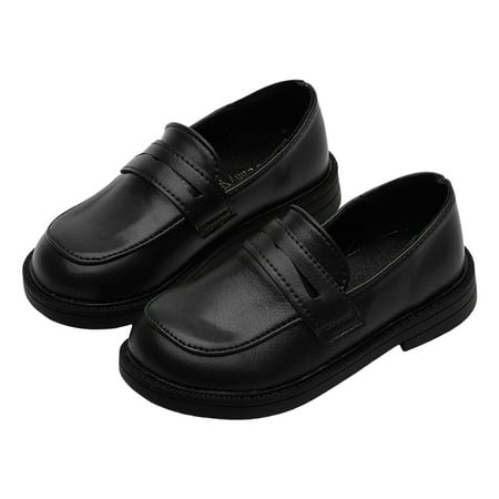 eczipvz Size 10 Toddler Girl Shoes Oxford Wedding Dress Shoes Classic School Uniform Flats Formal Casual Loafer for Toddler Little Kid Black 11.5 Little Kid