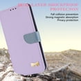 thumbnail image 7 of Dteck Flip Wallet Case for iPhone 7 / 8 / SE 2022 & 2020, Metal Butterfly PU Leather Magnetic Folio Cover with Card Holder, TPU Shockproof Durable Protective Phone Case with Lanyard Wrist Strap,Purple, 7 of 7