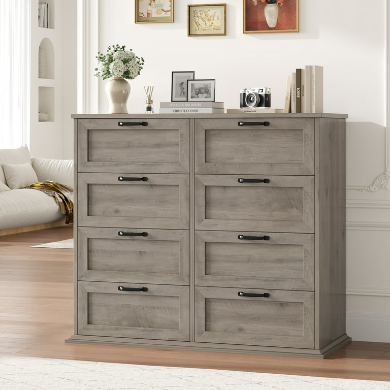 walmart joqixon 8-drawer dresser Joqixon 8 Drawer Dresser with Charging Station, 52" Long Modern Dresser  with 9 Drawers for Bedroom, Large Fabric Chests of Drawers for Living Room,