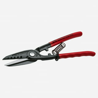 NWS 10 Punch Tin Snips - atramentized - Plastic Grip - Left Handed