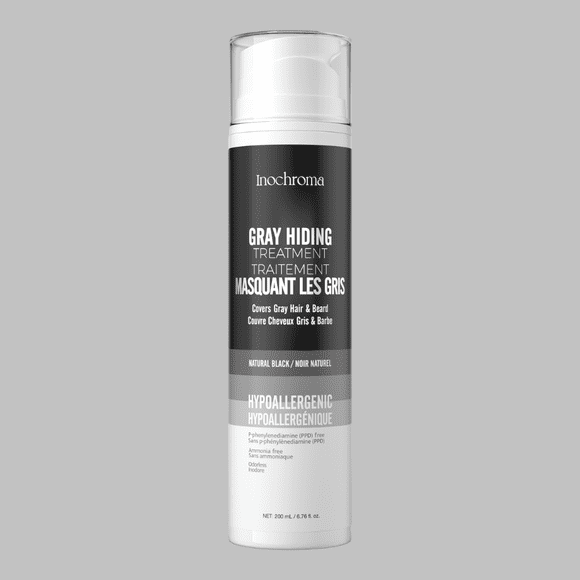 Inochroma Gray Hiding Treatment, Semi Permanent Hair Color, Scalp Safe Hair Colour, Gray Hair Coverage Treatment, Easy Home Use, Hypoallergenic Hair Dye, Ammonia Free, PPD Free, 200ml