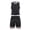 Black, variant on Men's Suits Summer Athletic Tank Top Set for Daily Wear Lightweight Sleeveless Two-Piece Training Gym Run Comfort