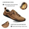 thumbnail image 2 of Mens Lace Up Casual Shoes Lightweight Walking Oxfords Comfortable Non-slip Driving Shoes Breathable and Fashionable Brown 11 US, 2 of 7