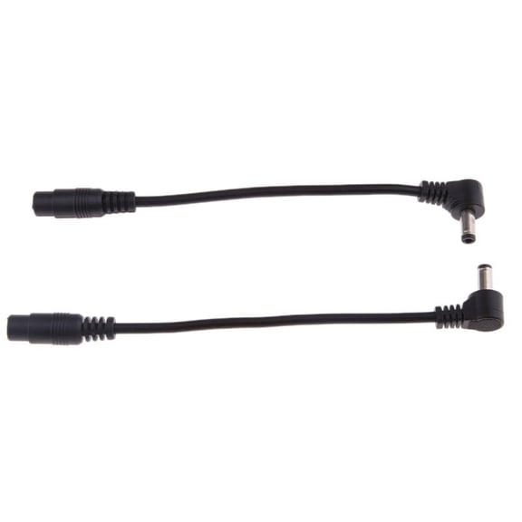 2x DC 5.5x2.1 Mm Socket to 5.5 Mmx2.5 Mm Plug Adapter Cable