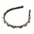 thumbnail image 7 of Unique Bargains 1 Pcs Faux Pearl Rhinestone Headband Bling Padded Hairband Sparkle for Women Black 0.59 Inch Wide, 7 of 7