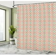 thumbnail image 4 of Ambesonne Abstract Shower Curtain, Colorful Grid Inspired, 69"Wx75"L, Mustard Pale Teal, 4 of 4