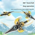 thumbnail image 2 of Flying Sword RC Glider, RC Controlled with Autopilot & Gyro Stabilizer, 3-Speed Stunt Plane, Easy to Fly RC Glider Outdoor Toy for Adults & Teens (Black Gold-Colored Watch Model), 2 of 9