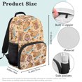 thumbnail image 7 of Uorisanigo Orange Capybara Kids Backpack for School, 17 Inch Water Resistant Bookbag, Lightweight Travel Daypack for 5-12 Year, Ideal for Camps, Hiking and Weekend Trips, 7 of 7