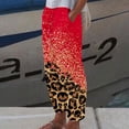 thumbnail image 2 of VEKDONE Womens Linen Long Pants Red L, 2 of 5