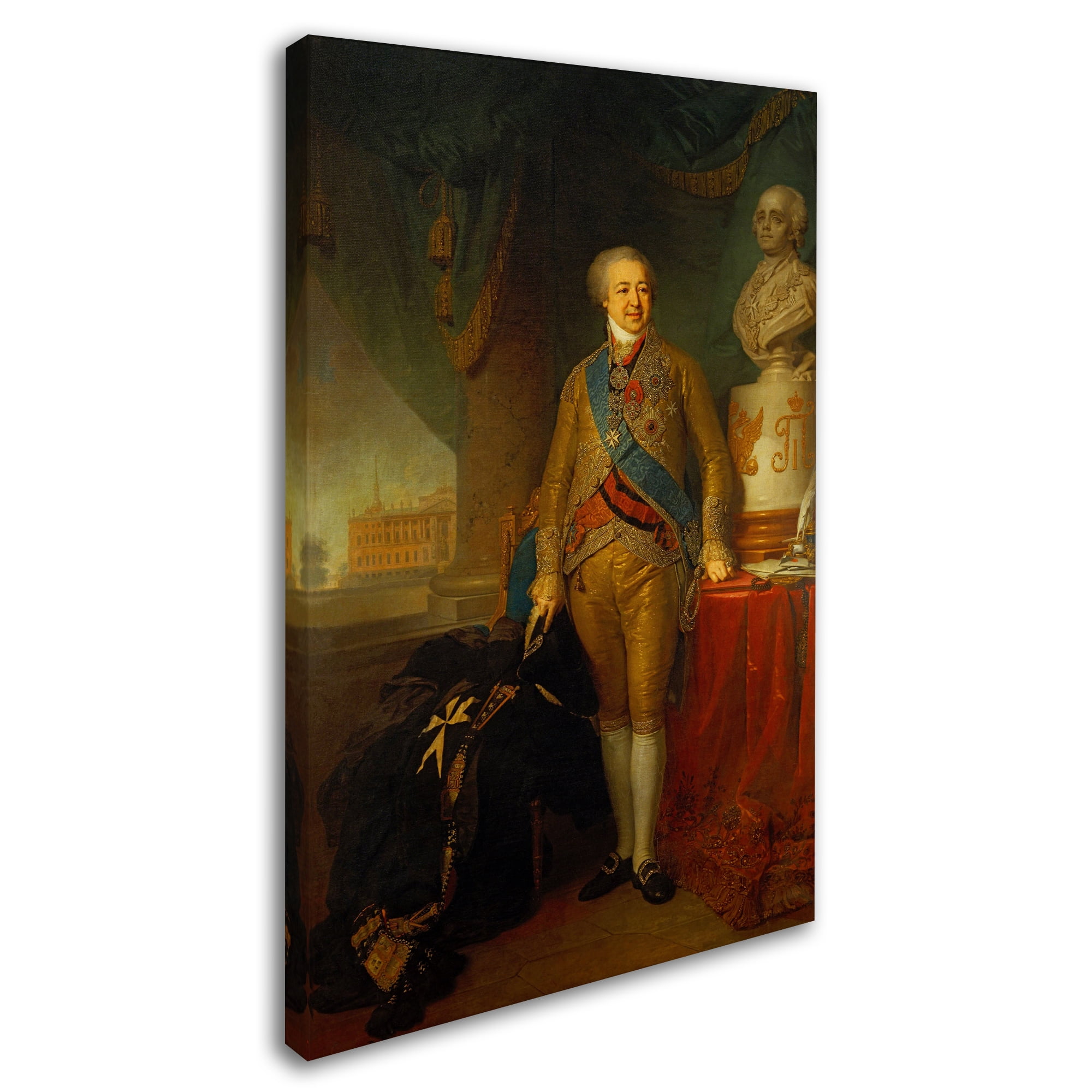 Trademark Fine Art 'Portrait Of Prince Ab Kurakin' Canvas Art by Vladimir Borovikovsky