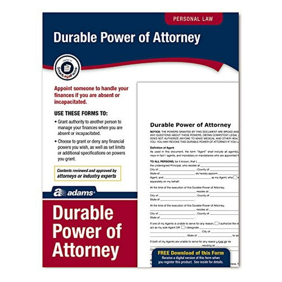 Adams Durable Power of Attorney, Forms and Instructions (LF205)
