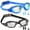 Black/Colorful Blue, variant on Swim Goggles, Swimming Goggles No Leaking Anti Fog UV Protection Crystal Clear Vision Triathlon Swim Goggles with Free Protection Case for Adult Men Women Youth Teens - Blue
