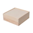 thumbnail image 2 of Abbracc Wooden Box Container Keepsake Box for Cards Home Decorations Desk Organizers 20x20x8cm, 2 of 9