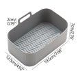 thumbnail image 3 of Air Fryer Liner under 5! CQCYD Reusable Fryer Basket Liners, Silicone Pot Liners for Air Fryer Oven, Non-Stick Cooking Mat for Baking and Frying, 3 of 3