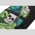 thumbnail image 5 of Disketp Sling Backpack,Multipurpose Crossbody Shoulder Bag Travel Hiking Daypack-Skull and Palm Leaves, 5 of 6