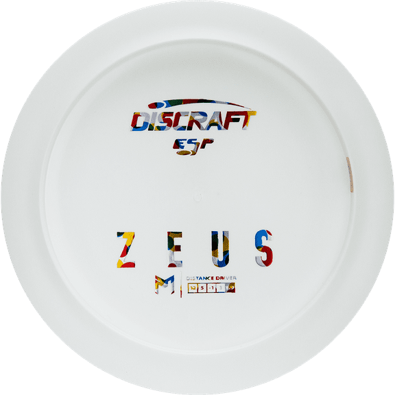 Discraft Dye Pack Bottom Stamp Paul McBeth ESP Zeus Distance Driver Golf Disc - White / 160-166g