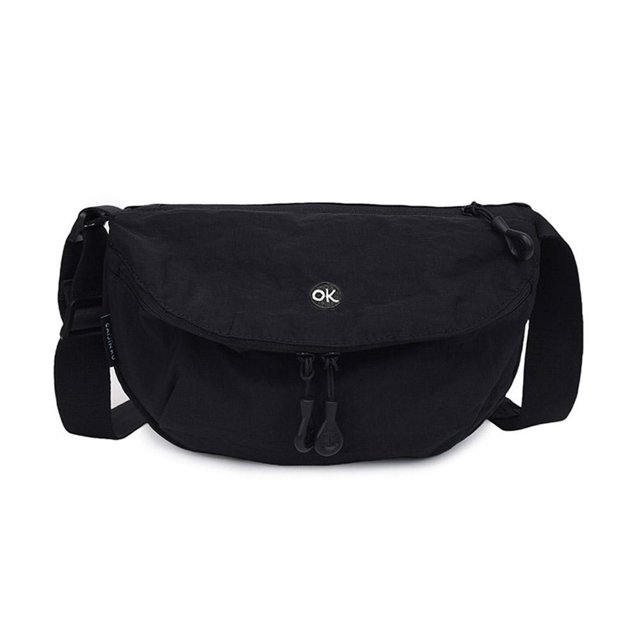 Bolso bandolera informal para mujer, estilo dumplings, horizontal, de tela de alta calidad, en varios colores, portátil y cómodo.