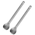 thumbnail image 1 of 2pcs Ti Long Handle Spork Cutlery for Outdoor Camping Backpacking, 1 of 6