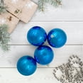 thumbnail image 2 of Northlight 12ct Shatterproof Shiny Christmas Ball Tree Ornament Set 4" - Blue, 2 of 3