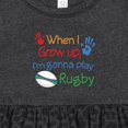 thumbnail image 4 of Inktastic Future Rugby Player Girls Baby Dress, 4 of 5