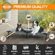 thumbnail image 2 of Cuna para Mascotas, Cama elevada para Perro, Malla Gris/Negra, Talla XL, 32 x 50 x 9 Pulgadas, 2 of 9