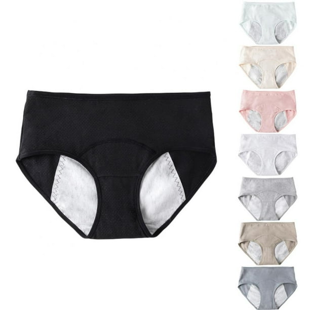 8 Pack Women Menstrual Panties Teen Girls Period Underwear Menstrual Period Panties Leak-Proof