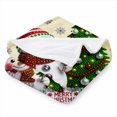 thumbnail image 2 of SPXUBZ Christmas Baking Pattern Flannel Blanket Soft Plush Throw Blanket Holiday Decor Cozy Warm Blanket for Sofa Bed Home 50"x40", 2 of 5