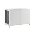 thumbnail image 4 of Crosley Furniture Dane Credenza Transitional Wood Dog Crate in White, 4 of 17