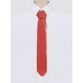 thumbnail image 2 of INSPIRE CHIC Cravates Formelles Ajustées Unies à Nouer pour Homme Rouge, 2 of 5