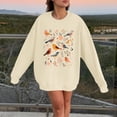 thumbnail image 2 of TINZ Mignon Oiseau Chandail en Molleton Col Rond pour Femmes Veste Athlétique Douce avec Capuche Chandails en Molleton Juniors pour Femmes, 2 of 4