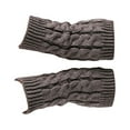 thumbnail image 4 of ZLight 1 Pair Fingerless Mittens Fashionable Simple Knitting Craft Clothes Accessory for Decoration Keeping-warm Wear Dark grey 5Set, 4 of 6